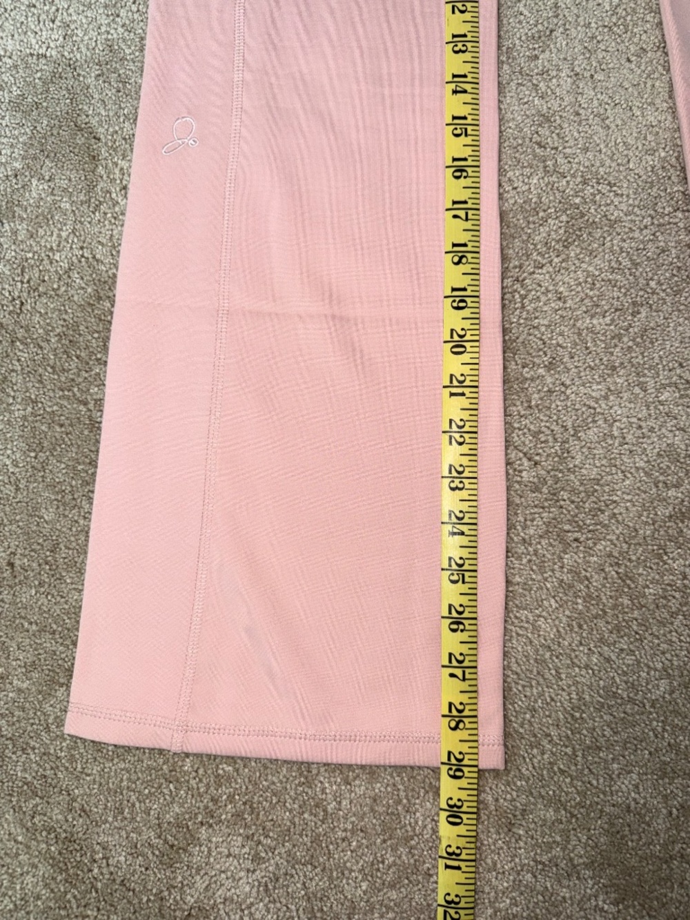 NWT Jaanuu Ponte Collection Blush Pink Choker Neck Scrub Set Flare Pants Women’s - Picture 15 of 16